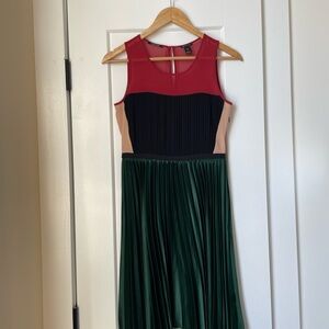 Scotch & Soda Pleated Colorblock Party Dress